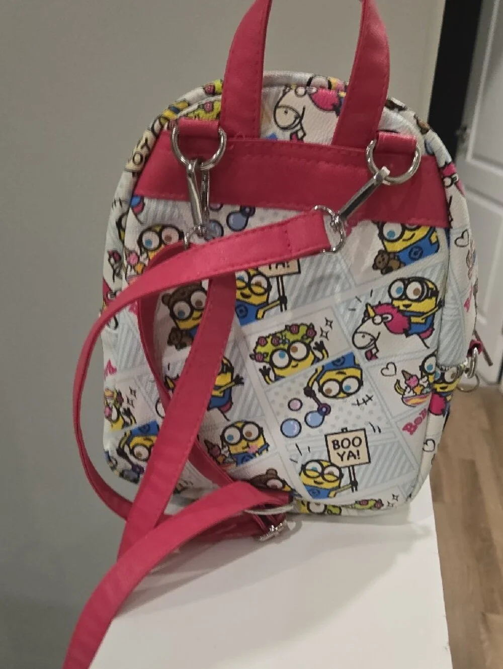 Universal Kids Cartoon Character Crossbody Bag - White, Yellow, Pink, Blue